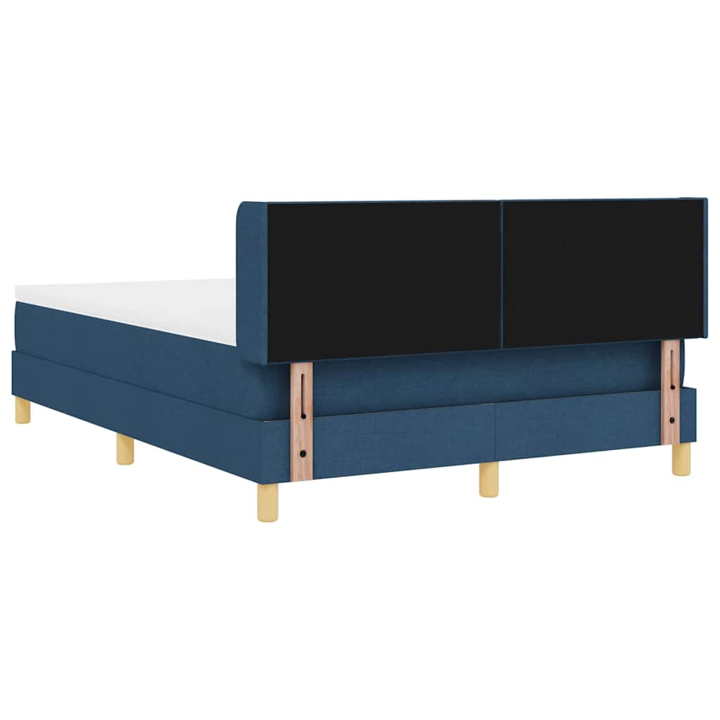 Box spring seng med hovedgærde Blå 200 x 160 cm Stof