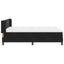 Box spring seng med hovedgærde Sort 190 x 140 cm Fløjl