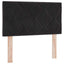 Box spring seng med hovedgærde Sort 200 x 80 cm Fløjl