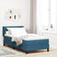 Box spring seng med hovedgærde Mørk blå 190 x 90 cm Fløjl