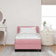Box spring seng med hovedgærde Lyserød 190 x 90 cm Fløjl