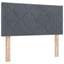 Box spring seng med hovedgærde Mørkegrå 200 x 100 cm Fløjl