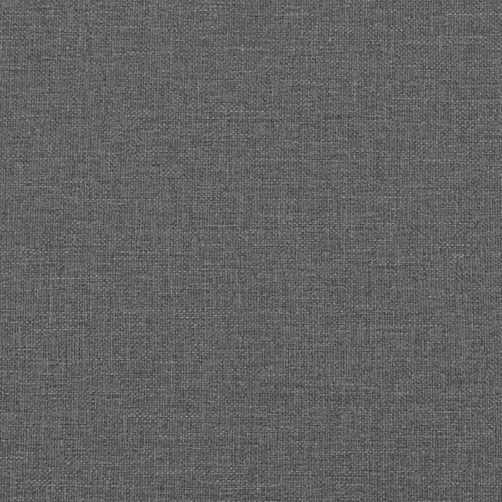 Box spring seng med pude Mørkegrå 200 x 100 cm Stof