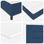 Box spring seng med madras med hovedgærde Blå 200 x 100 cm Stof
