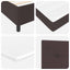 Box spring seng med pude Mørk Brun 200 x 100 cm Stof