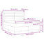 Box spring seng med madras Sort 180 x 200 cm Stof