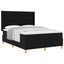 Box spring seng med hovedgærde Sort 140 x 200 cm Stof