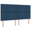 Box spring seng med hovedgærde Blå 180 x 200 cm Stof