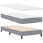 Box spring seng med pude Lysegrå 100 x 200 cm Stof