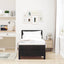 LED Box Spring Bed med hovedgærde Sort 80 x 200 cm Fløjl