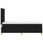 LED Box Spring Bed med hovedgærde Sort 90 x 200 cm Stof