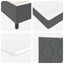 LED Box Spring Bed med hovedgærde Mørkegrå 90 x 200 cm Stof