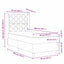 LED Box Spring Bed med hovedgærde Blå 90 x 200 cm Stof