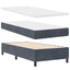 Box spring seng Mørkegrå 90 x 200 cm Fløjl
