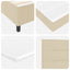 Box spring seng med hovedgærde Creme 80 x 200 cm Stof