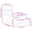 Box spring seng med hovedgærde Creme 80 x 200 cm Stof