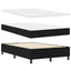 Box spring seng med pude med hovedgærde Sort 120 x 190 cm Stof