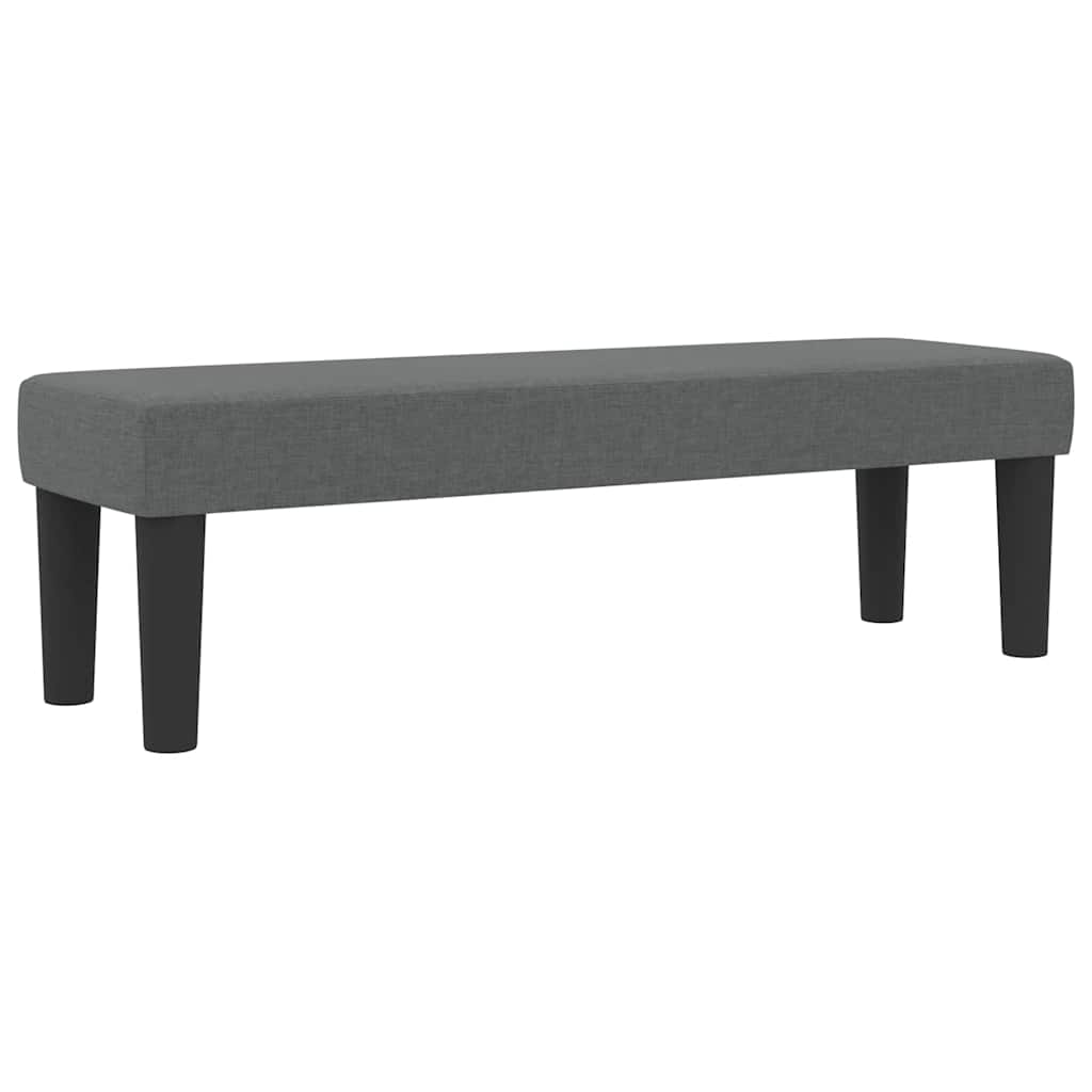 Box spring seng med pude Mørkegrå 120 x 200 cm Stof