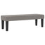 Box spring seng med hovedgærde Gråbrun 140 x 200 cm Stof