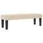 Box spring seng med hovedgærde Creme 160 x 200 cm Stof