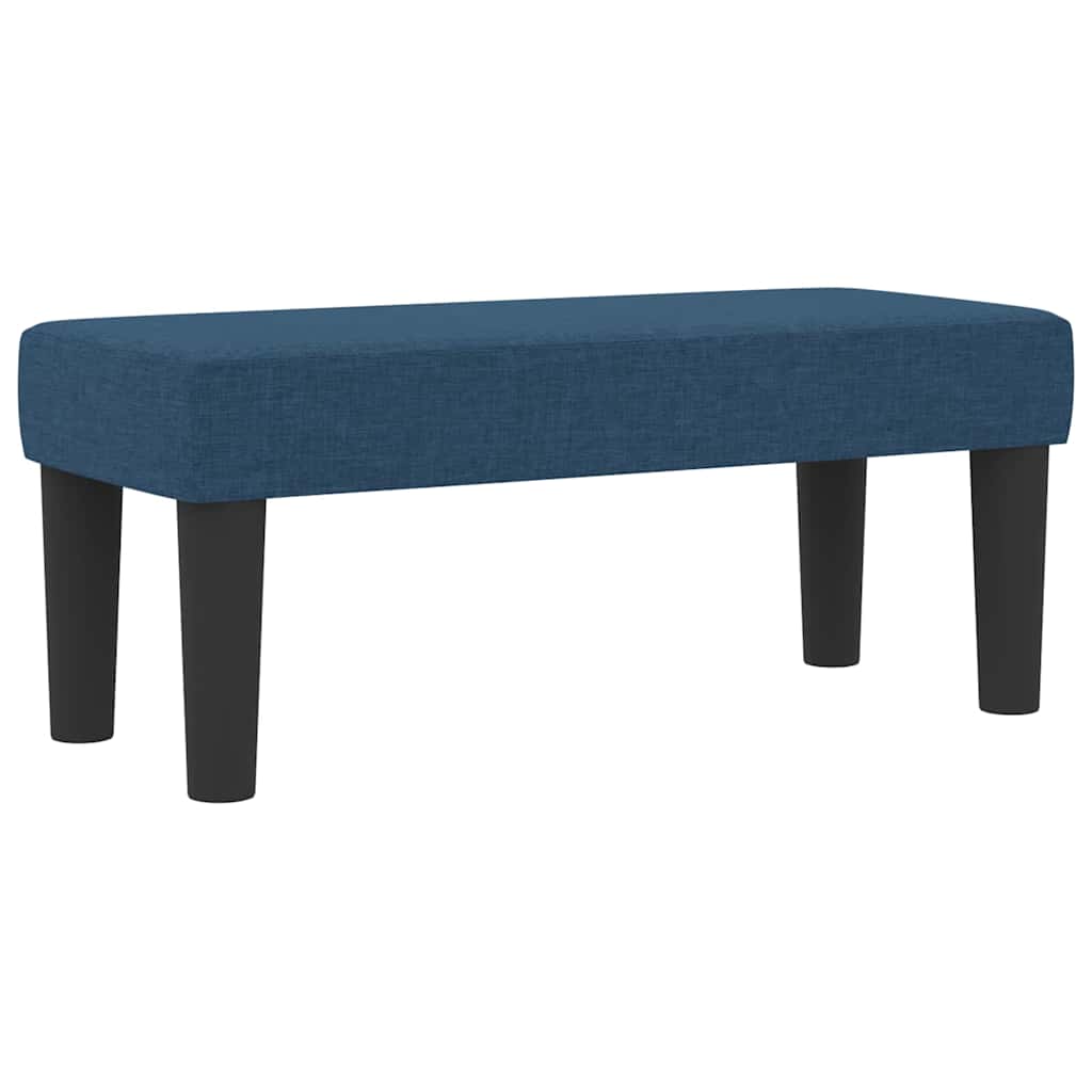 Box spring seng med hovedgærde Blå 80 x 200 cm Stof
