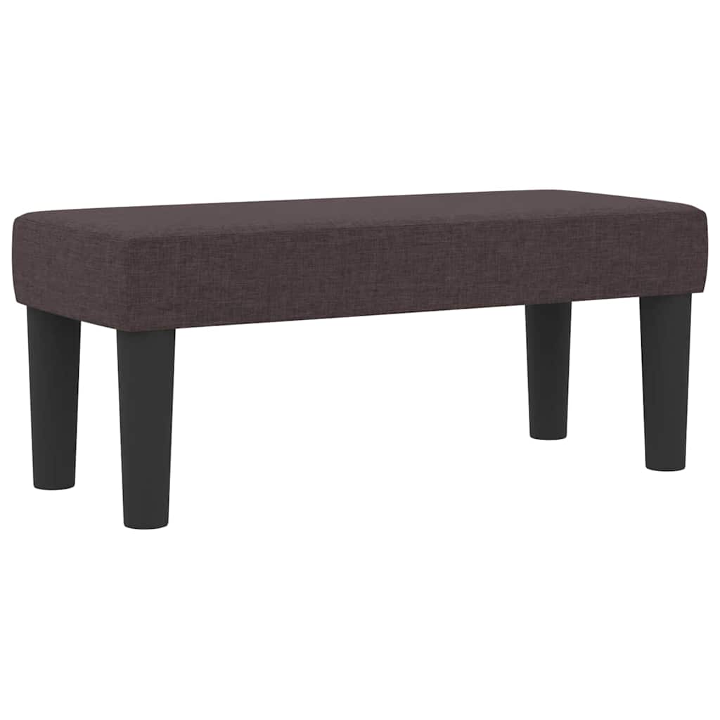 Box spring seng med hovedgærde Mørk Brun 100 x 200 cm Stof