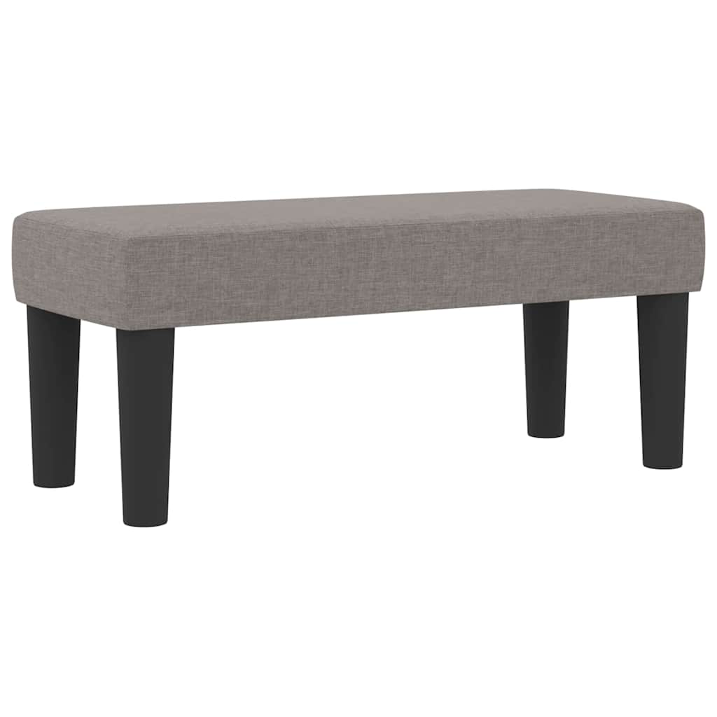 Box spring seng med hovedgærde Gråbrun 100 x 200 cm Stof