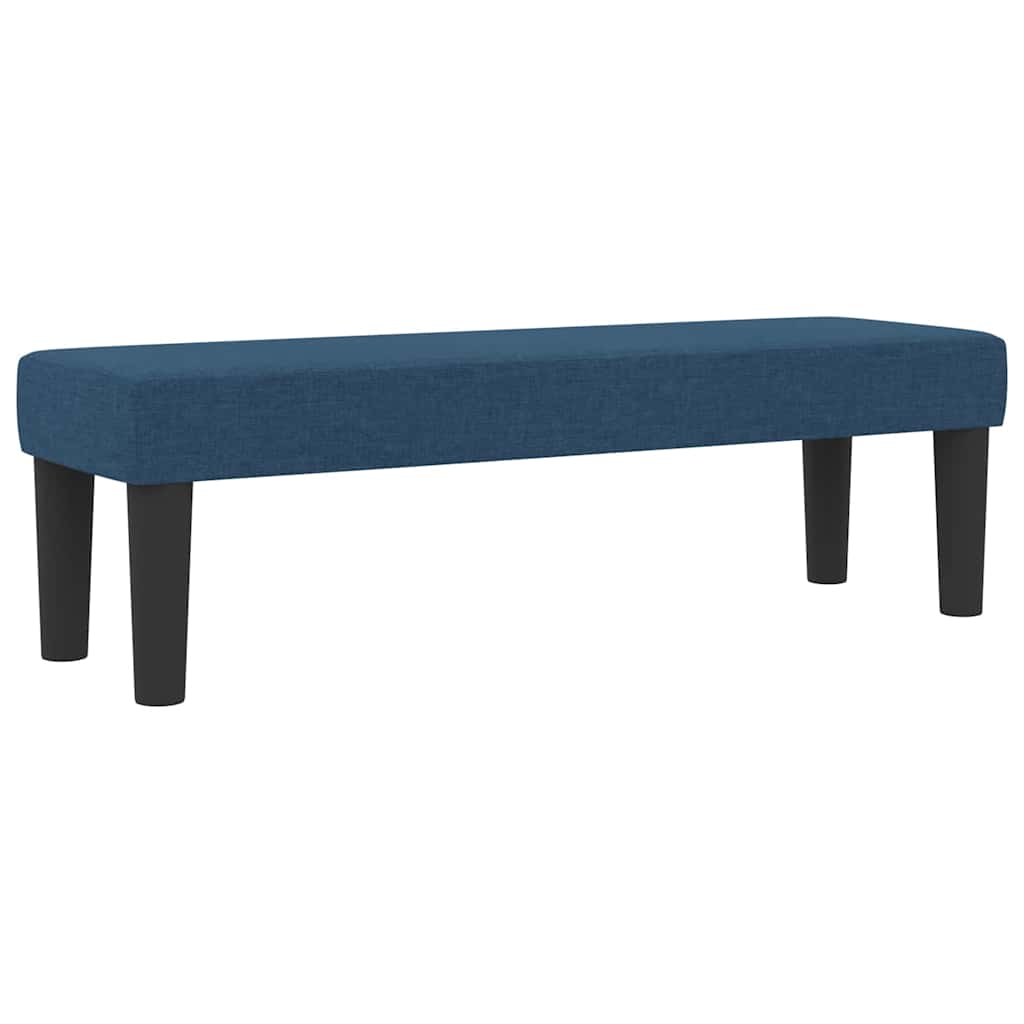 Box spring seng med hovedgærde Blå 140 x 190 cm Stof