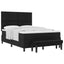 Box spring seng med hovedgærde Sort 160 x 200 cm Stof