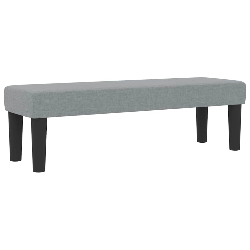 Box spring seng med hovedgærde Lysegrå 180 x 200 cm Stof