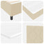 Box spring seng med hovedgærde Creme 180 x 200 cm Stof