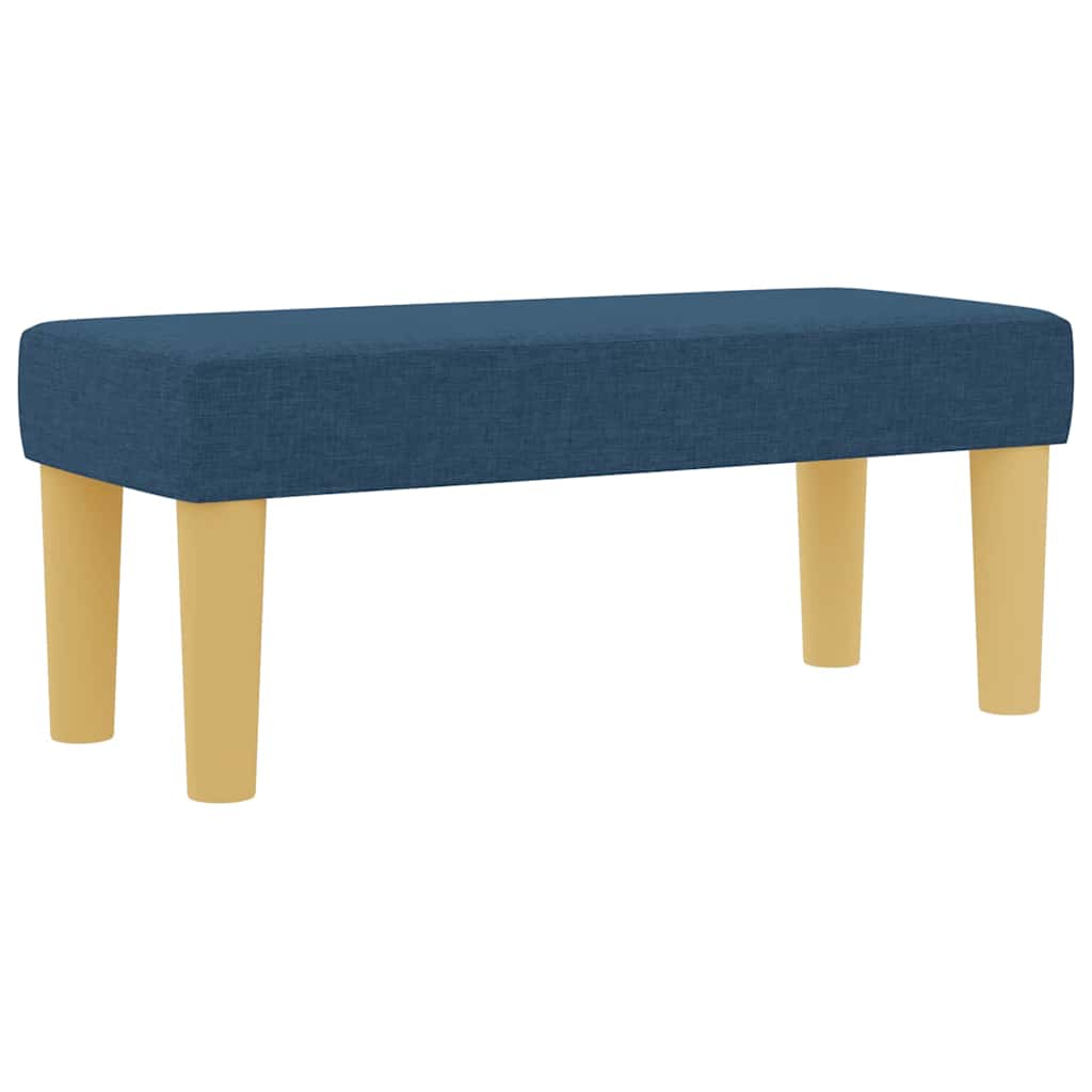 Box spring seng med hovedgærde Blå 190 x 90 cm Stof