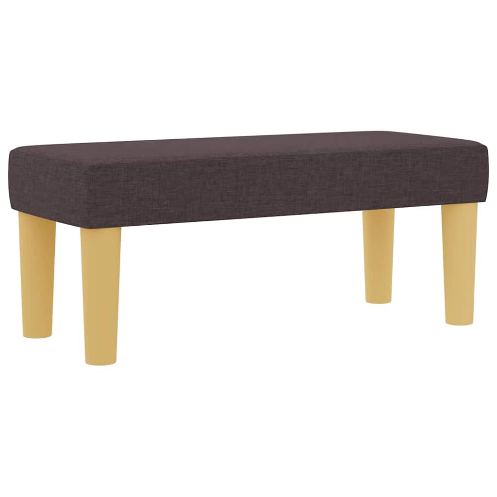 Box spring seng med hovedgærde Mørk Brun 200 x 100 cm Stof