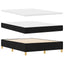 Box spring seng med hovedgærde Sort 200 x 140 cm Stof