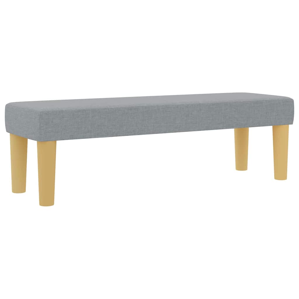 Box spring seng med hovedgærde Lysegrå 200 x 200 cm Stof