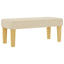 Box spring seng med pude med hovedgærde Creme 200 x 80 cm Stof