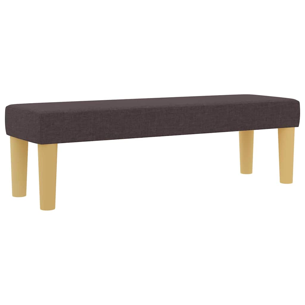 Box spring seng med hovedgærde Mørkebrun 190 x 140 cm Stof