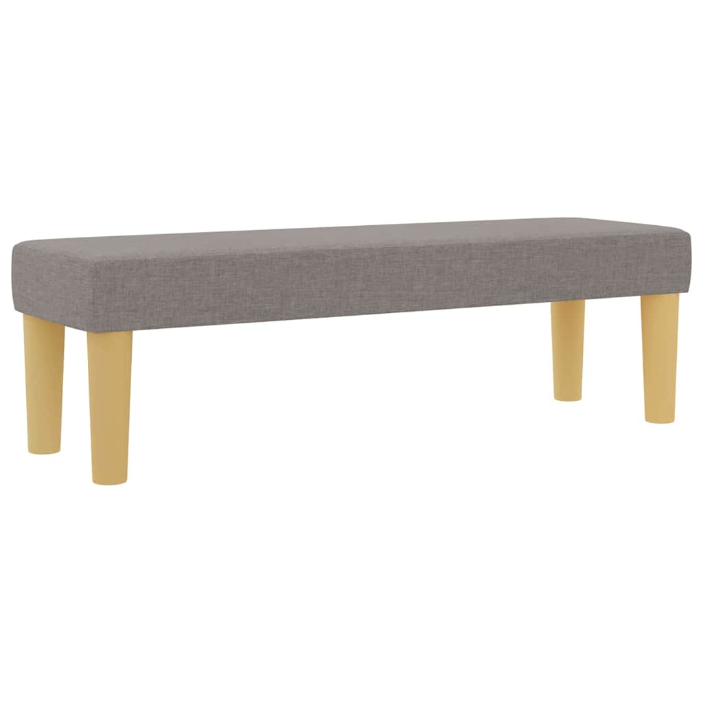 Box spring seng med pude Gråbrun 200 x 140 cm Stof