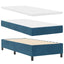 Box spring seng med hovedgærde Mørkeblå 190 x 90 cm Fløjl