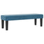 Box spring seng med hovedgærde Mørkeblå 190 x 120 cm Fløjl