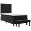Box spring seng med hovedgærde Sort 200 x 80 cm Fløjl