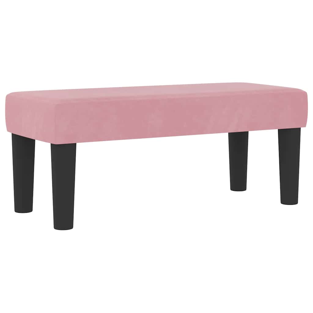 Box spring seng med pude Lyserød 200 x 100 cm Fløjl