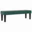 Box spring seng med hovedgærde Mørkegrøn 190 x 120 cm Fløjl