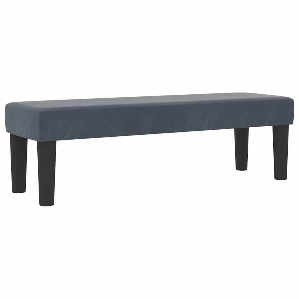 Box spring seng med hovedgærde Mørkegrå 200 x 120 cm Fløjl