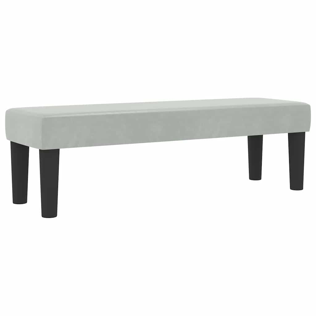 Box spring seng med hovedgærde Lysegrå 200 x 160 cm Fløjl
