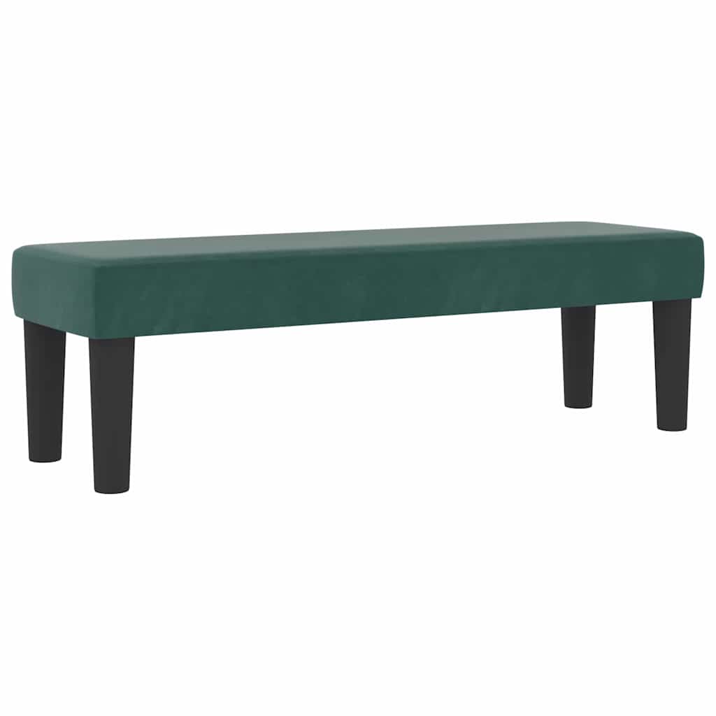 Box spring seng med hovedgærde Mørkegrøn 200 x 160 cm Fløjl