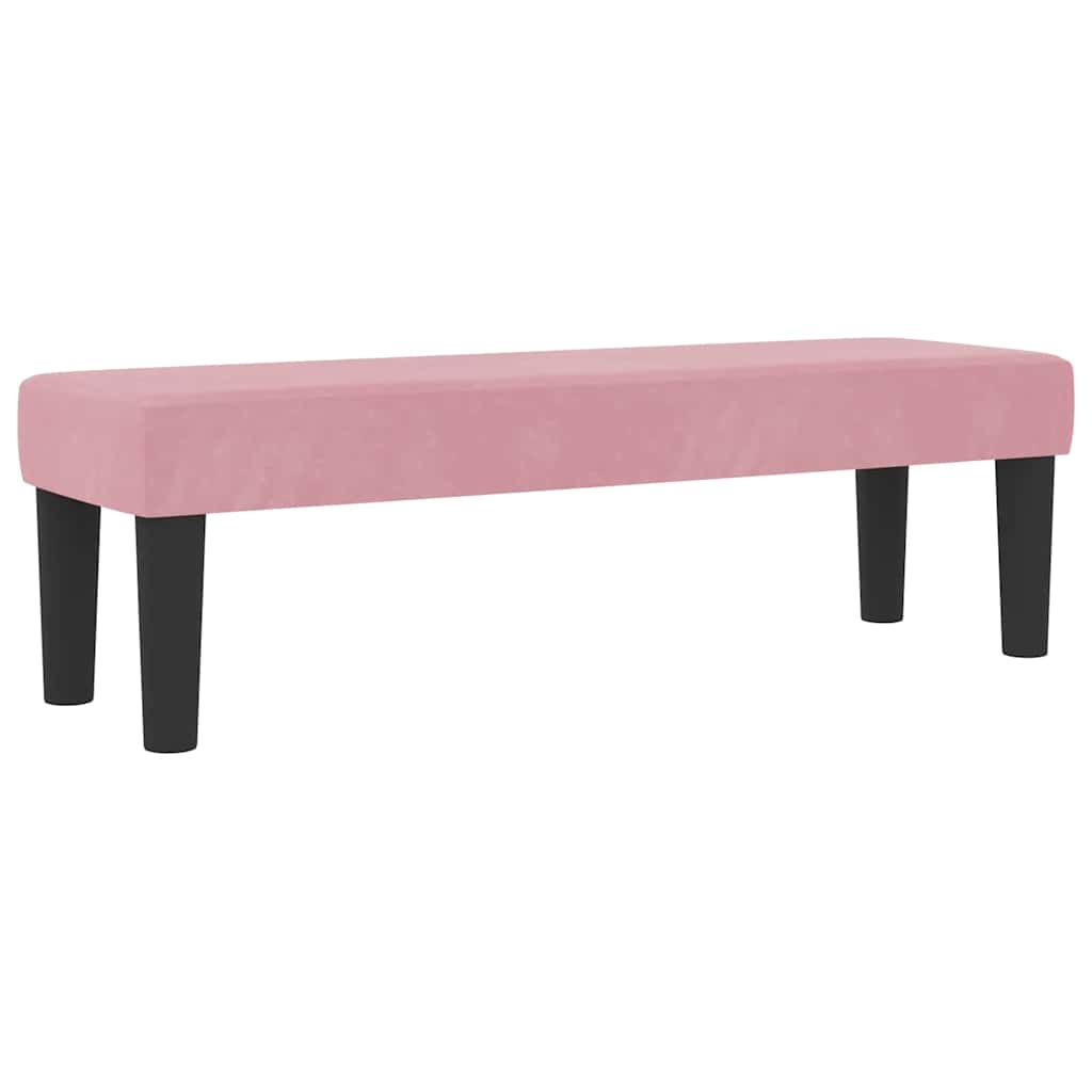 Box spring seng med hovedgærde Lyserød 200 x 180 cm Fløjl