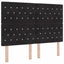 Box spring seng med hovedgærde Sort 160 x 200 cm Fløjl