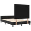 Box spring seng med hovedgærde Sort 120 x 190 cm Fløjl