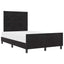 Box spring seng med hovedgærde Sort 120 x 200 cm Fløjl